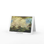 Ships In Sea Storm By Guardi Francesco cards