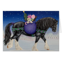 Shire Draught   Horse Christmas Cards