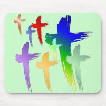 SHIRT_manycrosses Mouse Pad