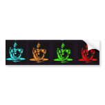Shiva Collage bumper stickers