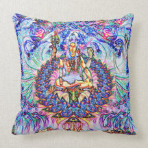 SHIVA GIFT PILLOW JEWELED COLORS ARA ARTIST