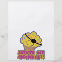 Shiver Me Sprinkles Pirate Cupcake Full Color Flyer