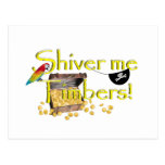 SHIVER ME TIMBERS! - Text w/Pirate Chest Postcard
