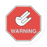 Shocker Sign stickers