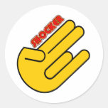 Shocker Round Stickers