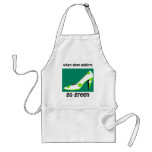 Shoe Addicts Go Green Humour aprons