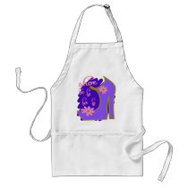 Shoe Bee Do Bee Do With Shoe And Jagged Background Apron