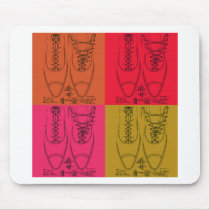 Shoe lacing mouse pad