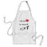 Shoe Lover Will Cook for Shoes Funny Apron