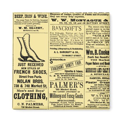 Shoe Newspaper Advertisement Fridge Magnets by bontondesigns