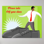 Shoe poster-Please take Off your shoes posters