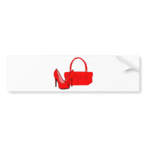 Shoes and Handbags Bumper Sticker