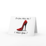 SHOES MISS YOU cards