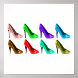 shoes of many colours posters