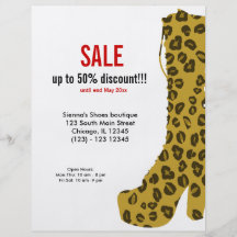 Shoes on Sale Custom Flyer