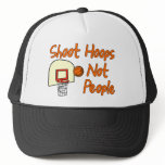 Shoot Hoops Not People hats