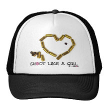 Shoot Like A Girl Mesh Hat