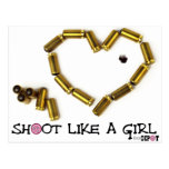 Shoot Like A Girl Postcard