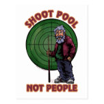 Shoot Pool Not People Postcard