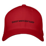 SHOOT , WRITE, EDIT, SLEEP embroidered hats