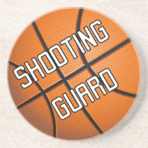 Shooting Guard Basketball Beverage Coasters