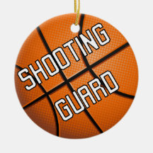 Shooting Guard Basketball Christmas Ornament