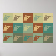 Shooting Pop Art Poster