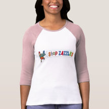Shop ZAZZLES Raglin Sleeved T-Shirt
