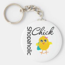 Shopaholic Chick 1 Keychains