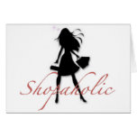 shopaholic greeting card