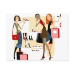Shopaholic postcards