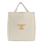Shopper's little helper embroidered bags