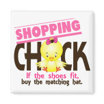 Shopping Chick 1 magnets