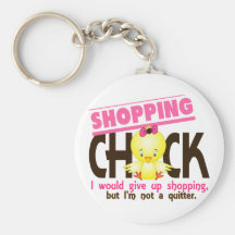 Shopping Chick 2 Keychain