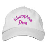 Shopping Diva Embroidered Hat embroidered hats