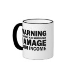 Shopping Equals Damaged Income Mug