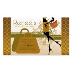 shopping girl boutique card (contact to customise) business cards