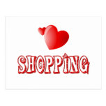 Shopping Hearts Post Card