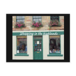 Shopping in the highlands postcard