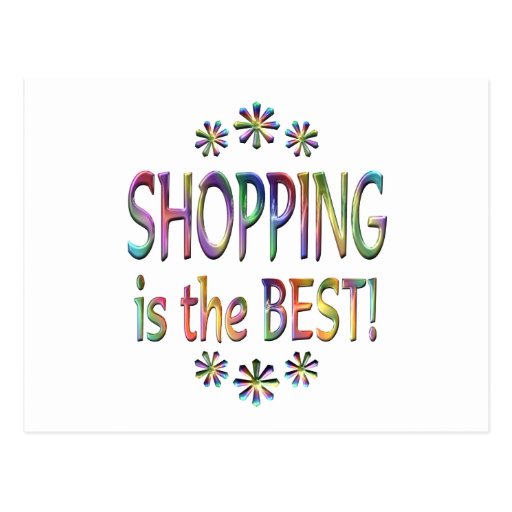 Shopping is the Best Post Card