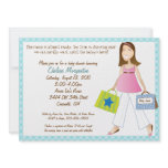 Shopping Mum Baby Boy Shower Invitation with Poem