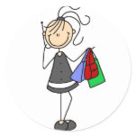 Shopping On Cellphone Sticker