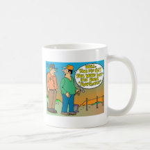 SHORT HORN CARTOON / FARMER HUMOR MUG