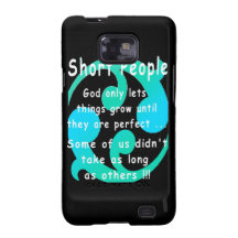 Short People Funny Revenge Design. Samsung Galaxy S2 Cover