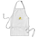 Short white apron