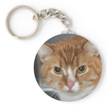 Shorthair Orange Tabby Cat Keychain
