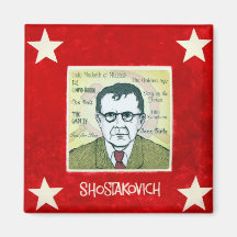 Shostakovich Fridge Magnets