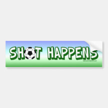 Shot Happens Bumper Sticker