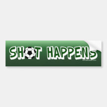 Shot Happens Bumper Sticker