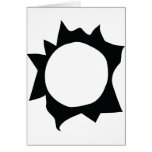 shot hole icon greeting card